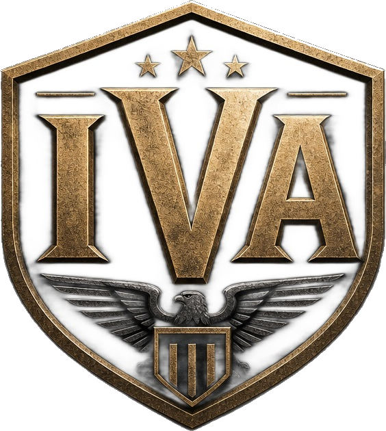 Iron Valor Armory shield logo